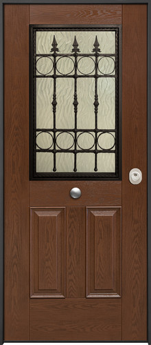 Porta blindata con vetro per - porta,