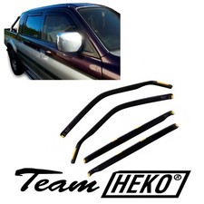 Deflettori Aria Per Mitsubishi L200 1999-2006 5-Porte Set 4 Antiturbo Antivento