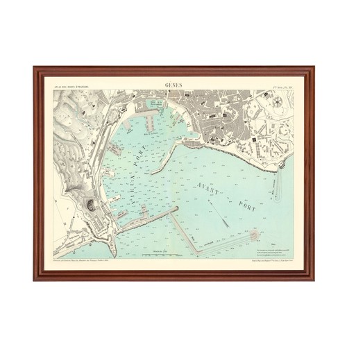 Vecchia mappa genova 1884 - genova,