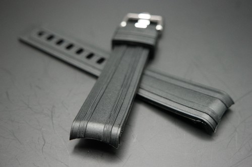 20mm black rubber - black, with