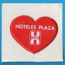 Hotel Plaza 3D in resina adesivo sticker vintage autocollant aufkleber MA3663