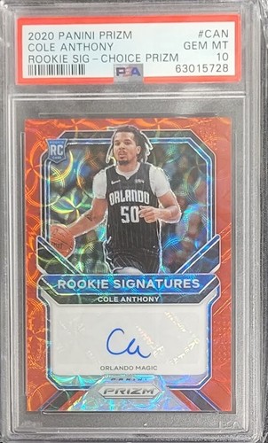 2020 panini prizm cole anthony - prizm,