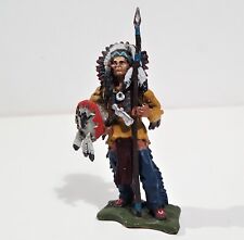 SITTING BULL - INDIANI D AMERICA - SOLDATINO IN PIOMBO BY HOBBY & WORK 