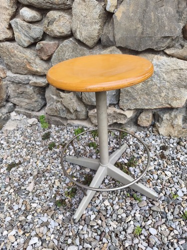 Sgabello industriale vintage - sgabello,
