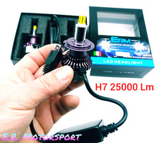 SPECIALE FARI LENTICOLARI LAMPADE LED H7 12V 25000 LM Modello 360° ULTRAWHITE 