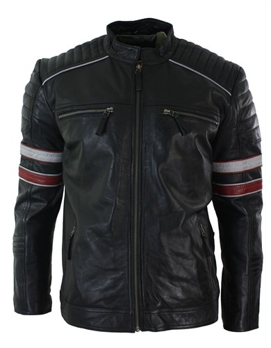 Giacca biker uomo strisce - da,