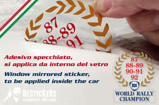1 ADESIVO Lancia delta HF INTEGRALE 16v EVOLUZIONE WORLD RALLY CHAMPION 1992