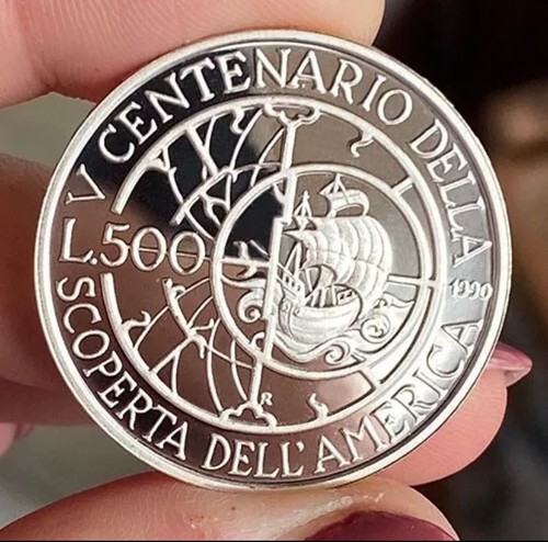 500 lire 1990 scoperta america - 1990,