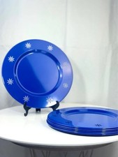 Set 6 piatti metallo azzurri