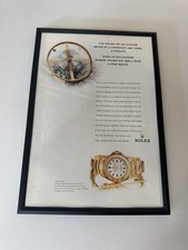 Framed Original Rolex Oyster