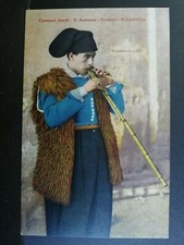 Cartolina Costumi Sardi S Antioco Suonatore di Launeddas ZZ78