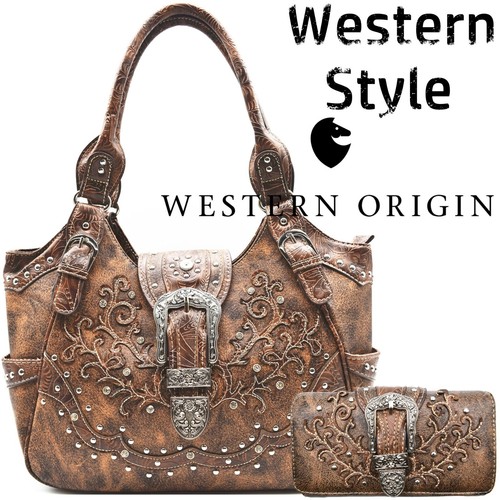 Borsa stile western floreale