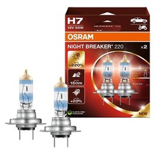 Osram Night Breaker 220% Lampadine H7 + 220% Di Luce in Più 64210NB220-2HB