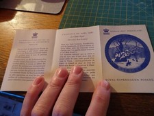 168609 ROYAL COPENHAGEN MICRO BROCHURE DEL PIATTO 1967