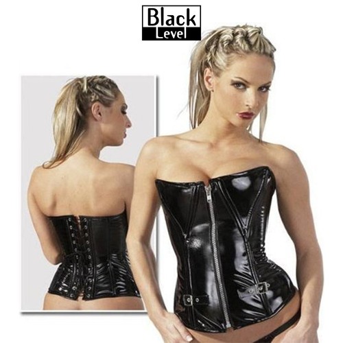 Corsetto vinile nero - corsetto, in