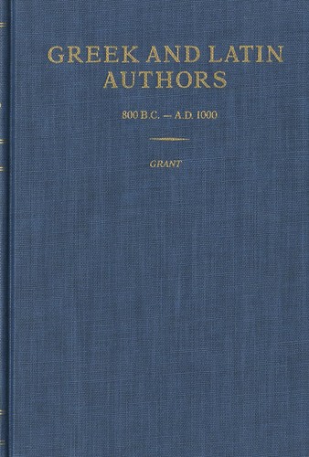 Greek and latin authors 800 - authors,,