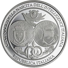 MONETA 5 ARGENTO 2025 PROOF - 3000 PEZZI - INTELLIGENCE ITALIANA - PREORDINE ✅