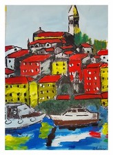 Quadro Paesaggio Marino Color