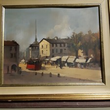 Edmondo Maneglia - Torino, Mole Antonelliana, olio su tela 40x50