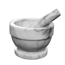 White Marble Mortar Carrara