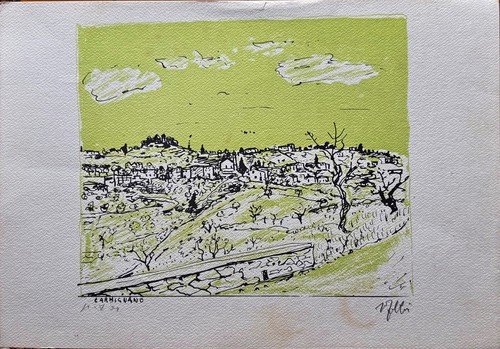 Alfredo fabbri litografia - alfredo, a