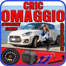 Ruotino Di Scorta 5Fori Da 16 Per Suzuki Swift Sport Con Kit Cric + Chiave Sacca