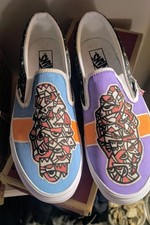 VANS slip on dipinti a mano