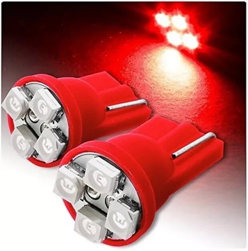 Coppia lampadine rosso - coppia, t10