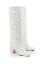 Stivali bianchi a frange Jimmy