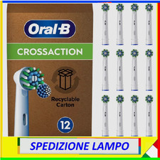 12 PZ 12x TESTINE DI RICAMBIO BRAUN ORAL-B CROSSACTION PER SPAZZOLINO ELETTRICO