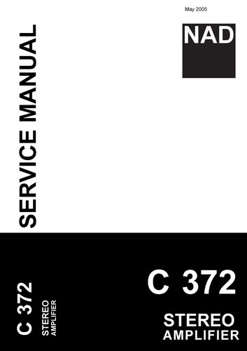 Manuale servizio per nad c - servizio,