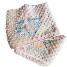 Coperta neonato ricamata - coperta,