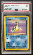 1999 Pokemon Fossil Lapras PSA