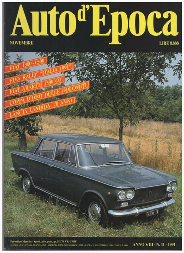 Auto epoca 11 novembre - d'epoca, n.