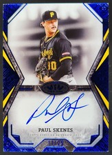 2025 Topps Tier One Paul Skenes Talent Auto Blue Foil /25 Pirati MS7