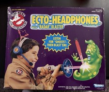 Cuffie vintage Kenner The Real Ghostbusters Ecto Radar Blaster 1986 con scatola