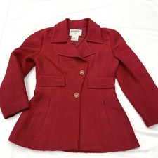 Giacca Chanel modello raro bottone cocco rosso oro