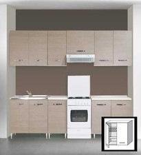 Pensile Cucina Scolapiatti Mobile 2 Ante 80x30x72h cm Larice LGC80KIT AZUR LINE