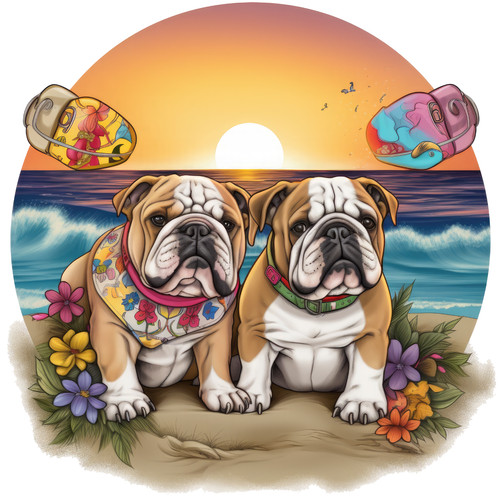 Adesivi auto bulldog inglese - auto,