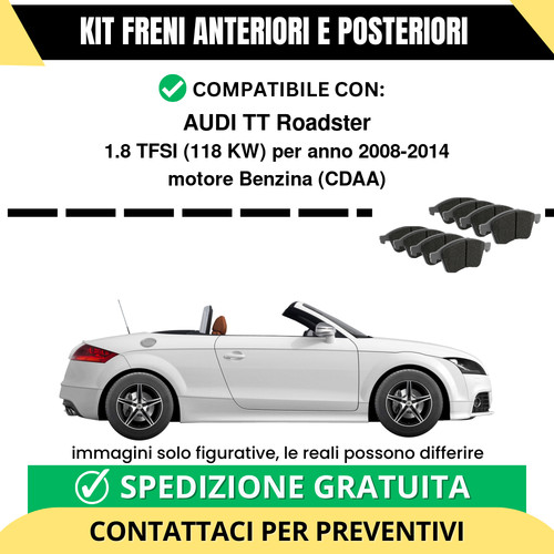 Pastiglie freno ant post - pastiglie, +