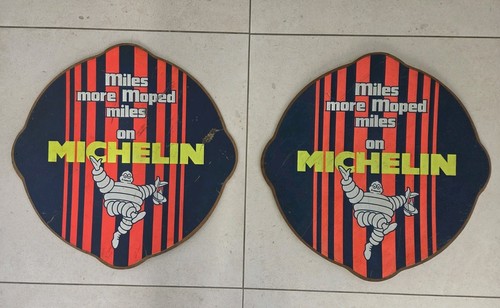 Pair vintage michelin bibendum - michelin,