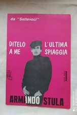 ARMANDO STULA "DITELO A ME" - "L'ULTIMA SPIAGGIA" - SPARTITO VINTAGE (1968)