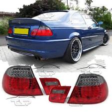 COPPIA FANALI LUCI POSTERIORI ROSSO-SMOKE LED PER BMW E46 99-03 COUPE SERIE 3