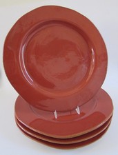 VIETRI Italia LASTRA Tramonto Arancione Terracotta Set 4 Piatti 12"