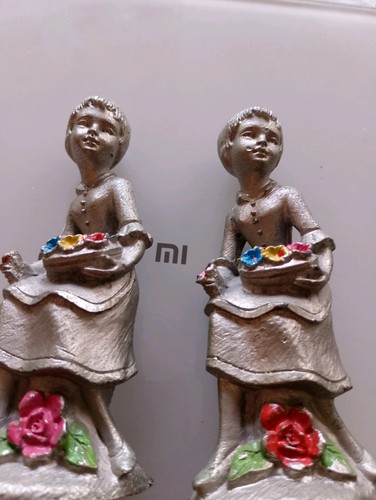 Coppia statuine peltro - coppia,