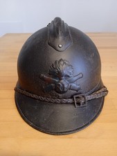MILITARIA WW1 ELMETTO ADRIAN 15 ARTIGLIERIA FRANCESE DA UFFICIALE ARDITI ALPINI 