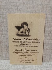 calendario da barbiere 1933 DITTA MONALDINI NEGOZIO DI ARTICOLI RELIGIOSI ROMA 