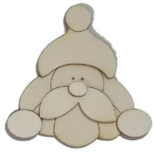 Sagoma legno Babbo Natale 3D