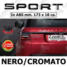 Logo Scritta Posteriore Sport Nero/Cromato per Range Land Rover Discovery L494