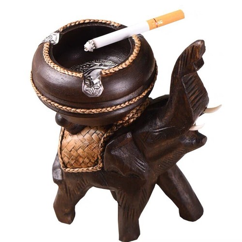 Posacenere elefante legno - posacenere,